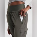 Athleta  Sutton Jogger Pants in Arbor Olive Green Cargo Pocket Travel Size 8 Photo 4