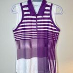 Nike ‎ Golf Tour Performance Printed Sleeveless Polo Top Photo 0