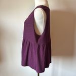 Terra & Sky Peplum Tank Top in Purple Photo 2