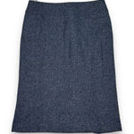 Lafayette 148 ‎ Wool Blend Tweed Style Knee Length Skirt Womens 8 Blue Photo 0