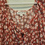 Idyllwind  Miranda Lambert Womens L Crop Top Bay Cove‎ Floral Peasant Brick Red Photo 1