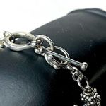 MICHAEL DAWKINS Sterling Silver Caviar Pearl Starry Night Link Toggle Bracelet Photo 7