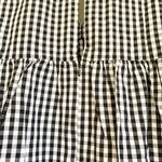 ZARA Black White Plaid V-Neck Romper Size Medium Photo 5