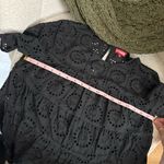 STAUD Mini Black Hyacinth Dress Eyelet Lace Size Medium Photo 5