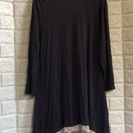 LOGO navy Blue lace trim tunic cardigan top Button Up Asymmetrical Women’s M Size M Photo 5