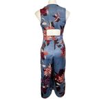 Karlie  jumpsuit size 8 blue sleeveless multicolor floral‎ spring party casual Photo 5