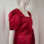 Milly  Red Midi Dress with Bow Accent original price $550 Photo 5