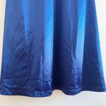 Lulus Melora Navy Blue Satin Sleeveless Maxi Dress Photo 1