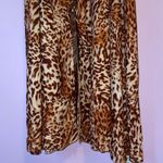 Ashley Stewart NEW Size 22/24 Maxi Dress Leopard Print Long Sleeve Lace Up Photo 3