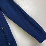Alaska by Luly Yang Sweater Jacket Small Blue Full Zip Knit Airlines *Holes Photo 7