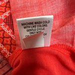 Apt. 9  Top Womens XL Red Bandana Tie Front Sleeveless‎ Southwestern Button Collar Photo 8