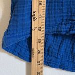 Faherty  Dream Cotton Gauze Matching Set Shirt & Shorts Size Small strong blue Photo 7