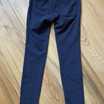 Athleta blue workout athletic Leggings front and back pockets size XS Photo 2