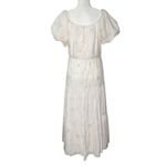 Calvin Klein  Maxi‎ Dress L Babydoll Cottage Tiered Boho Floral Balloon Sleeve Photo 4