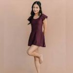 Honey Mark pepper swim dress‎ pockets maroon women’s size small new with tags Purple Photo 1