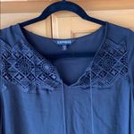 EXPRESS  Black Dress with Lace Detail Photo 1