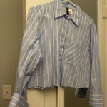 H&M  Striped Button Up Shirt Photo 0