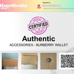 Burberry  Tan Calf Leather Long Wallet includes Certificate of Authenticity Photo 15