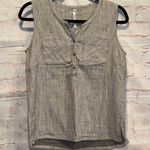 Kuhl  Shirt Womens XS Riviera Tank Gray Sleeveless Henley Chest Pockets Blouse Photo 0