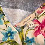 Nine West Nine West White Floral Tank Top Size Medium Photo 6