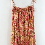 Show Me Your Mumu Angel Mini Babydoll Dress Medium Floral Fall Pink Far Out Tie Photo 1