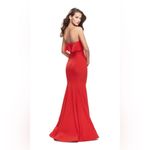 La Femme  Red Prom Dress Photo 2