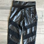 Pleather mesh inset leggings Black Size undefined Photo 1