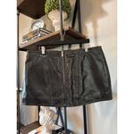 retrofete Royce Leather Mini Skirt Black Womens Size XXL Photo 7