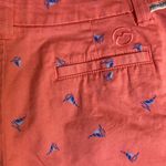 Magellan outdoors Magellan Women's Shorts Sz 2 Coral‎ Sail Boat Print Chino Nautical Beach Resort Photo 5