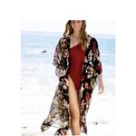 Walter Baker NEW  “Tulum” One Size Kimono Duster Robe Midi Cover Up  Caftan Photo 2