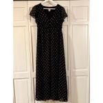 A New Day  NWT polka dot chiffon ruffle sleeve maxi dress small Photo 2