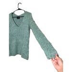 Abercrombie & Fitch Fall Chunky Fuzzy Cozy Knit V Neck Sweater Size S Photo 2