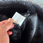 Jaclyn Smith Solid Black Faux Fur Trim Vest Photo 9