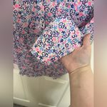 Lilly Pulitzer Lily Pulitzer Sea View Linen Floral Button Down Shirt Photo 3