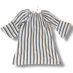 Blue Island  Striped Blue White Gold Swim Cover Up - Size Large Photo 2
