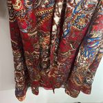 ZARA  paisley print satin shirt dress size XS Photo 5
