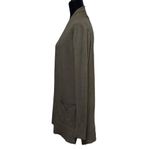 Pink Clover  Olive Green Open Front Cardigan Minimalist Sweater Size Small NWOT Photo 5