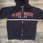 Wisconsin Zip Up Hoodie Black Size M Photo 3