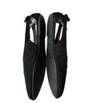 Torrid Womens Black Faux Suede Pointed Toe Slingback Ballet Flats Shoes Size 12W Photo 4