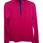 Ralph Lauren Polo Golf Womens 1/4 Zip Extreme Jersey Pullover Pink Sz M Photo 0