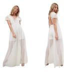 Free People  Chleo Lace Crocheted Jumpsuit Sz XS Photo 1