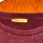 Edge  Maroon Short Sleeve Top with Studs sz large Photo 2