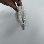 Vintage Unbranded Ivory Beaded Silver Clutch Evening Bag Small Dainty Photo 9
