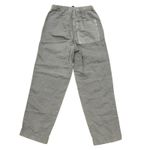 ZARA  Women Gray Linen Drawstring Waist Cropped Wide Leg Pants Size Small Photo 3