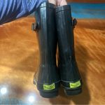 Western Chief  Black Rain Boots size 7 silver buckles Photo 3