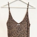 Reformation  Bates Leopard Midi‎ Dress in Brown Tan Party Vacation Resort Size 2 Photo 3