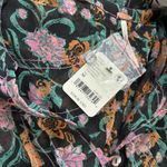 Free People NEW See It Through Dress Black Floral Combo Flowy Maxi MD Romantic Photo 5