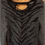 EXPRESS  Metallic Shimmer Lace Up Animal Print Stretchy Mini Dress Size Small‎ Photo 5