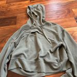 90 Degrees by Reflex Sage green 90 Degrees cropped cut out hoodie Photo 2
