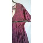 Torrid  2 Plum Floral Lace Print Flutter Sleeve Wide Leg Jumpsuit  2x 18 20 NWT Photo 8